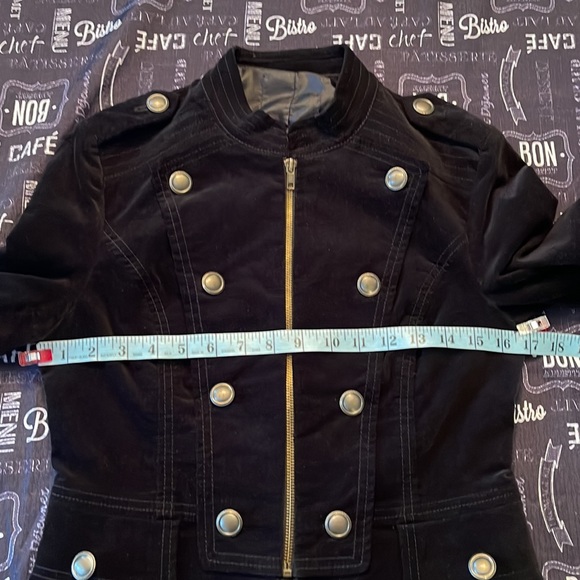 Velvet Zip Front Jacket - Picture 5 of 7